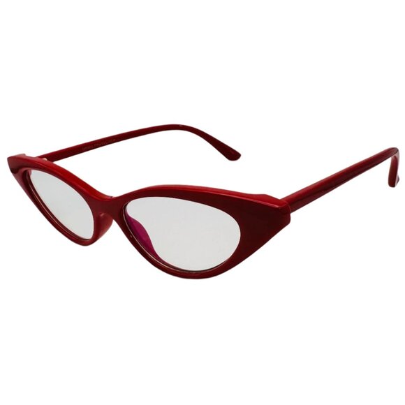 6042 | Red Clear Lens Blue Light Glasses - Picture 2 of 5